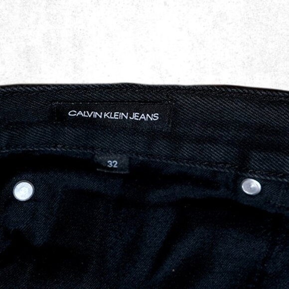 Calvin Klein Jeans Raf Simons  Designed 205W39NYC Waist Black Denim Size 32x33 - Picture 4 of 5